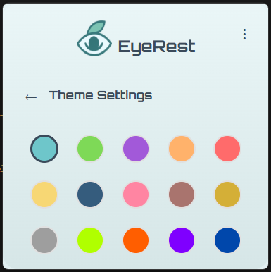 Theme Settings Screen